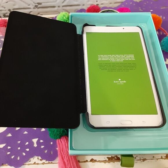 Kate Spade Ballet Pink NY Folio Case/Samsung Galaxy Tab A Noor NEW - Picture 3 of 8